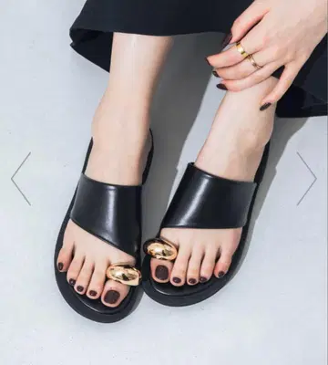 블랙 플립플랍 S 22-22.5cm