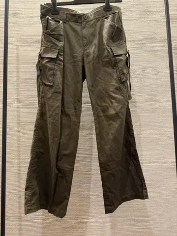 인간 여성 일본 라벨 카고 팬츠
