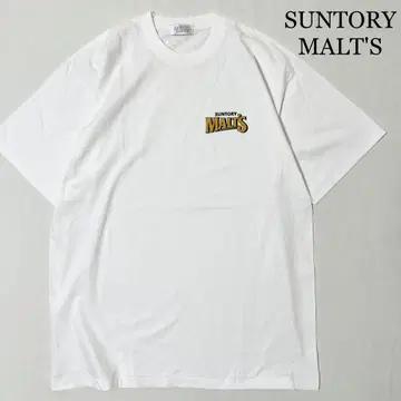 90s MALT'S 산토리 몰츠 기업 티셔츠 싱글 스티치