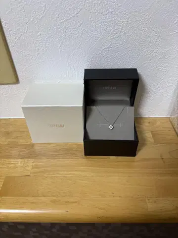 쥬얼리 츠츠미 플라티나 다이아몬드 목걸이