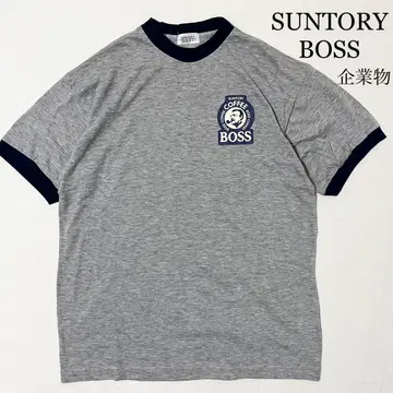 90's SUNTORY BOSS 산토리 보스 링거 티셔츠