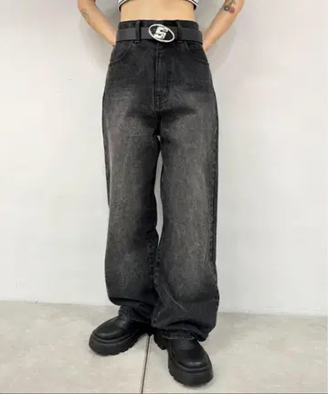 WHO'S WHO 갤러리 블라스트 데님 블랙