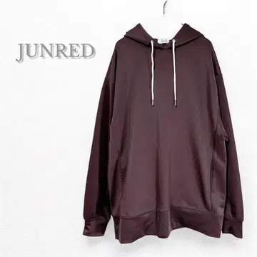 JUNRED 준레드 후드 부착 후드티 후디 팥색 M