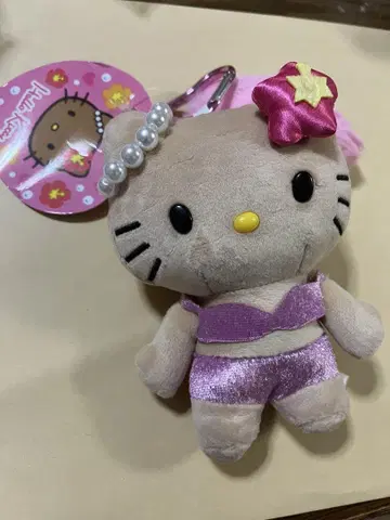 HELLO KITTY GOGO 갸루 꼬리 마스코트 키링 일광화상