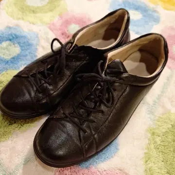 Achilles 블랙 가죽 신발 240 EE