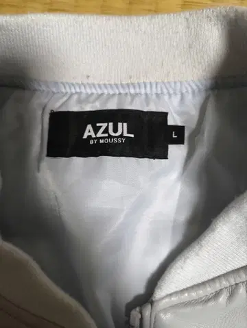 레어 상품 단종 AZUL by MOUSSY 라이트 그레이 가죽 자켓