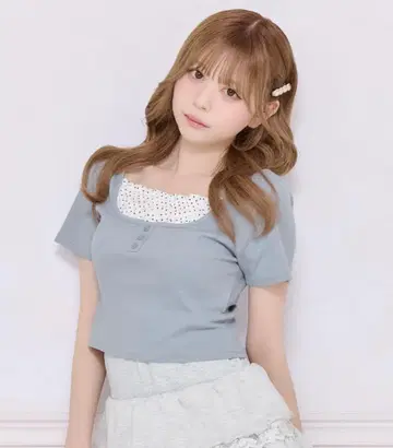 모듬 패턴 레이어드 스타일 상의