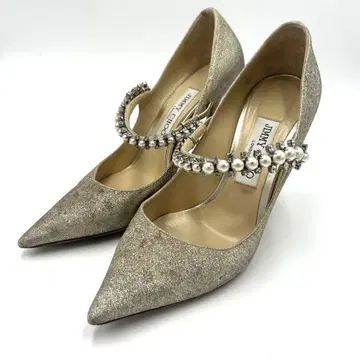 JIMMY CHOO 지미추 펌프스 큐빅 펄