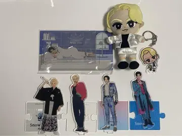 snowman 라울 아크릴 스탠드 봉제 인형 키링 세트