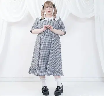 디어마이러브 휘핑 유메텐보 심플 둥근 카라 리본 원피스