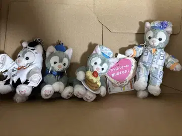 젤라토니 봉제 인형 스트랩 4개 세트