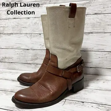 레어 Ralph Lauren Collection 롱 부츠 가죽