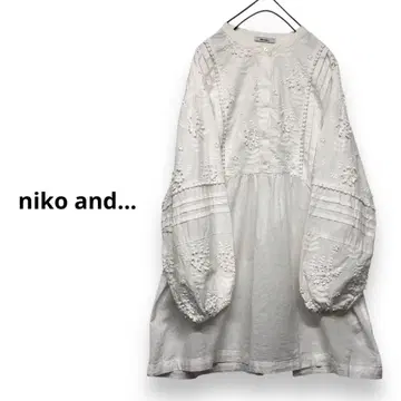 정가 5,940엔 niko and... 3D 플라워 자수 튜닉