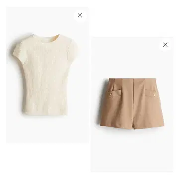 H&M 상의, 숏팬츠 2개 세트