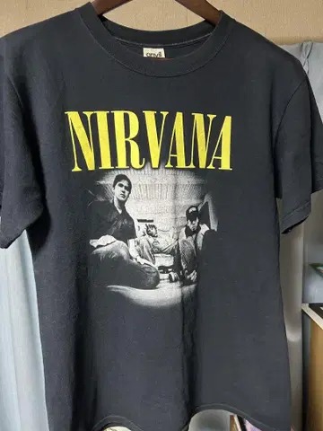 Nirvana 밴딩 티셔츠 밴 티 빈티지