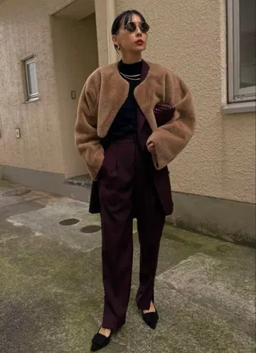 아메리빈티지 테이퍼드 팬츠 블랙