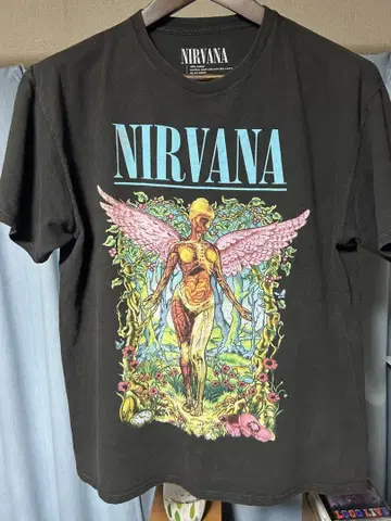 Nirvana 밴딩 티셔츠 밴 티셔츠