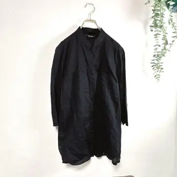 필 그랑데 셔츠 블라우스 블랙 9호 M 여성용 [J10]