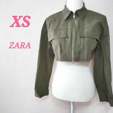 ZARA 올리브 그린 XS 자켓 밀리터리 숏 기장 캐주얼