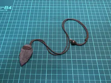 화살촉 목걸이 화살촉 목걸이 가죽 끈 앤티크 놋쇠