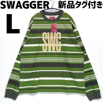 SWAGGER 택 포함 새상품 롱 T 긴팔 티셔츠 로고 스웨거 L 사이즈