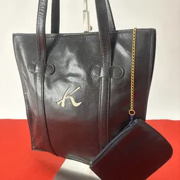 Kitamura 키타무라 새상품급 핸드백 가죽 블랙