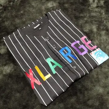 X-LARGE 컬러풀 반팔 워크 셔츠 M 사이즈
