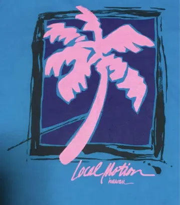 ~90's 빈티지 레트로 팝한 LOCAL MOTION 티셔츠