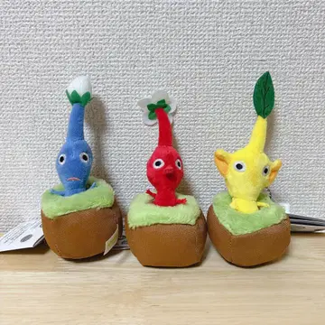 피크민 뽑기 봉제 인형 마스코트 3개 세트