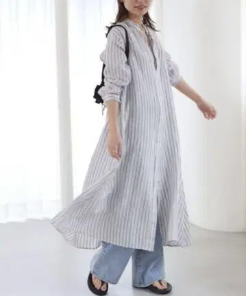 컨디션 최상! 저널 스탠다드 레리움 프렌치 린넨 플레어 원피스