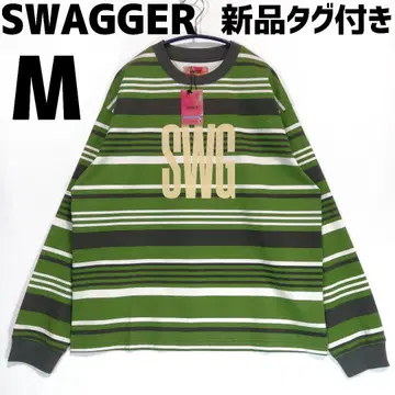 SWAGGER 택 포함 새상품 로고 긴팔 티셔츠 롱T 스웨거 M 사이즈