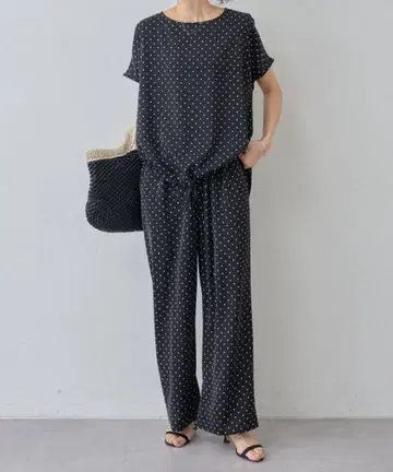 BEARDSLEY 도트 팬츠 & 도트 블라우스