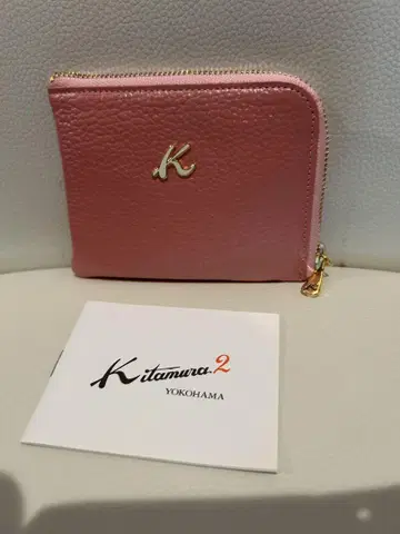 미사용 새상품 키타무라 K2 코인 케이스 동전 지갑 핑크