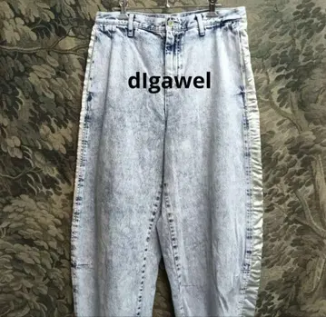 dIgawel 사이드 라인 디가웰 와이드 데님 팬츠