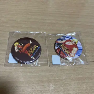 스트리트 파이터 나보다 강한 자들의 세계전 캔뱃지 켄 2종 세트