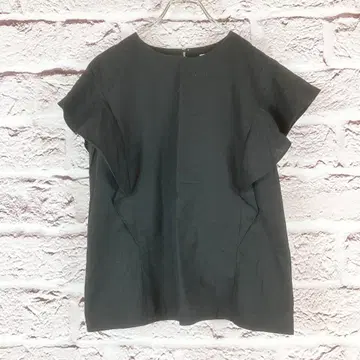 z2517:OPAQUE.CLIP 슬리브리스 탑 셔츠 블랙 M