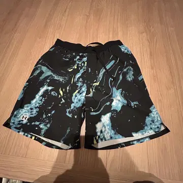 수륙 양용 하프 팬츠 Under Armour 2XL 마블 무늬 숏
