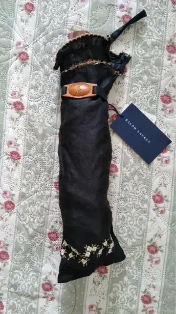 새상품 택 포함 랄프 로렌 접이식 양산 린넨