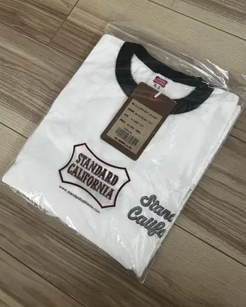 SD US Cotton Script Logo Ringer T 블랙 XL