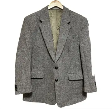 Harris Tweed 울 라이트 브라운 테일러드 자켓 빅 사이즈