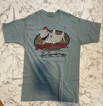 양면 프린트 MADE in usa BRUDDA SHARK 상어 티셔츠