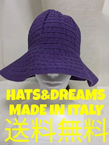 HATS&DREAMS MADE IN ITALY 퍼플 스커트 퍼 햇