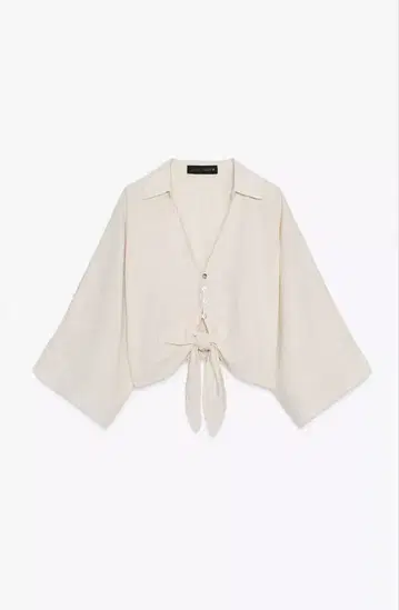 ZARA 자라 린넨 셔츠 라이트 베이지 M