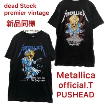 최고급 새상품급 Metallica 패스 헤드 카피라이트 밴딩 T 블랙 L