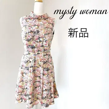 mysty woman 꽃무늬 하이넥 원피스 새상품