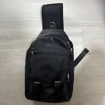 블랙 나일론 숄더백