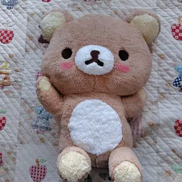 리락쿠마 푹신푹신 뺨 봉제 인형 XL 프리미엄