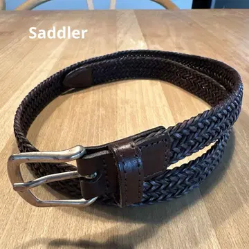 Saddler 브라운 웨빙 벨트 85