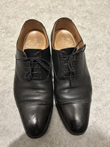 스카치 그레인 블랙 드레스 슈즈