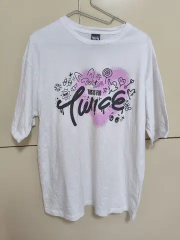 TWICE 티셔츠 L 사이즈 화이트 thisisfor